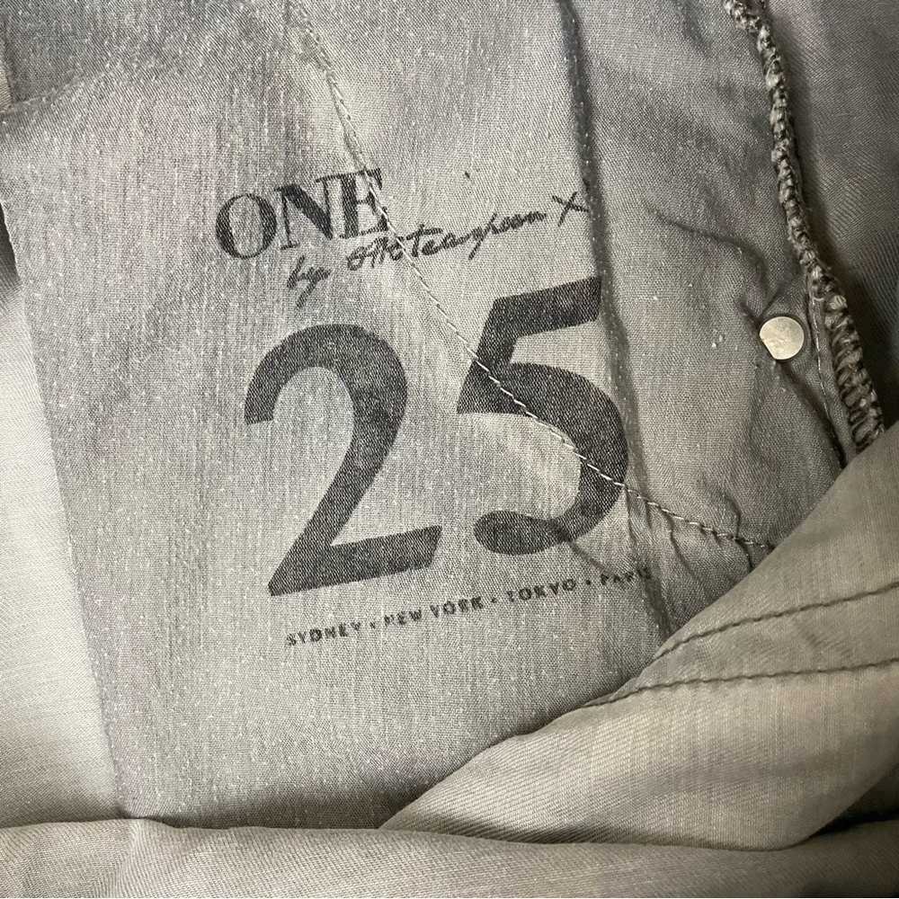 ONE by one teaspoon Super Tough Grey‎ Drawstring Jean Sz 25 - Picture 12 of 14